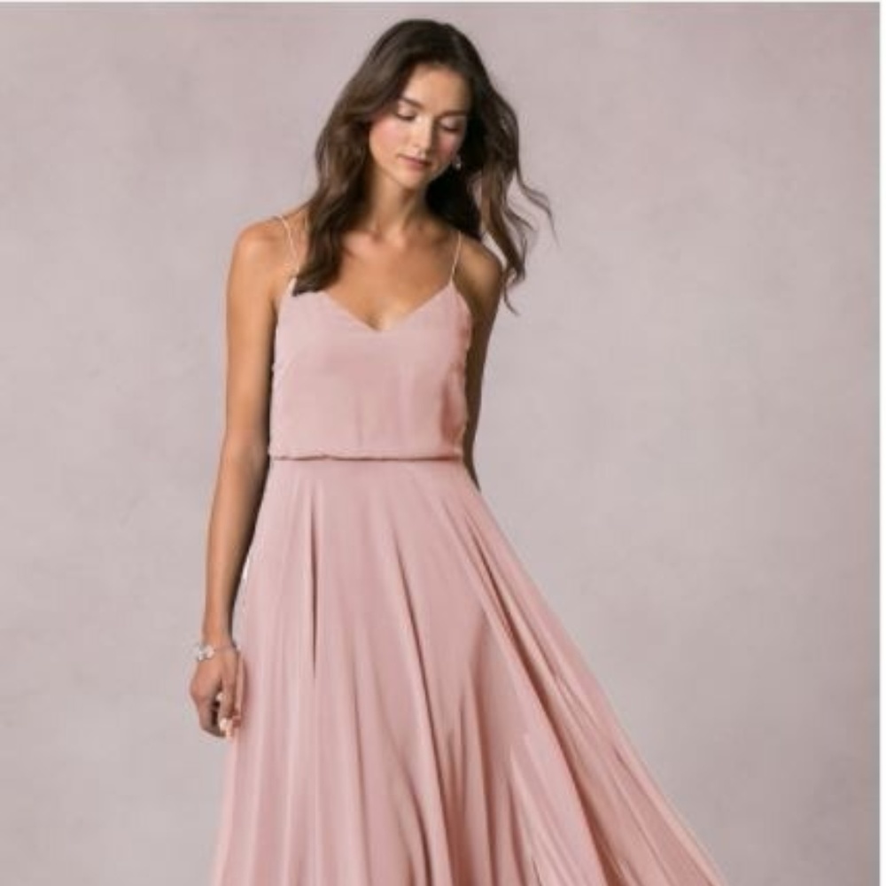 Jenny Yoo Inesse Chiffon Rosewater